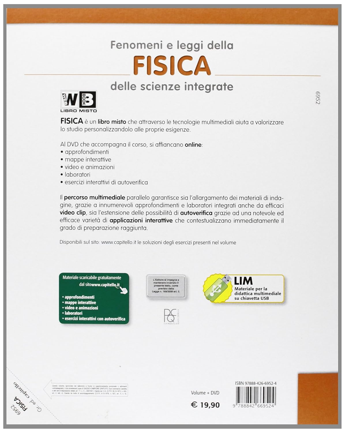 Retro del volume con riferimenti