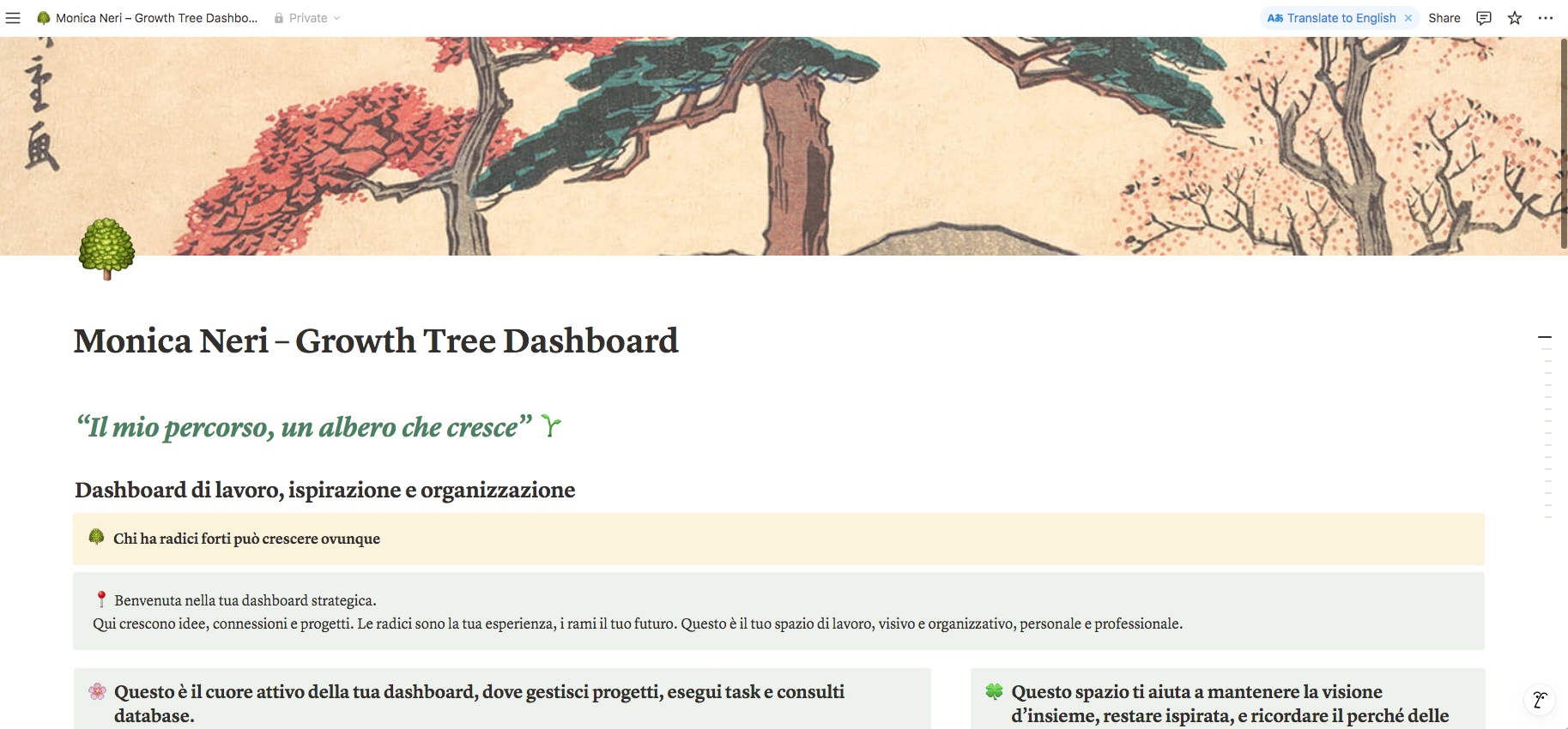 Progetto Dashboard Notion